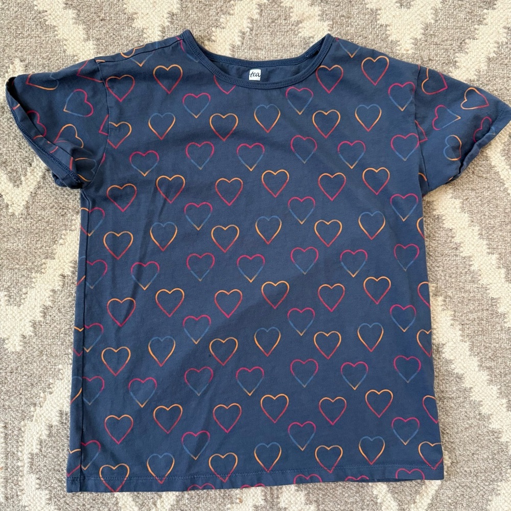 Tea Collection Heart Print Tee